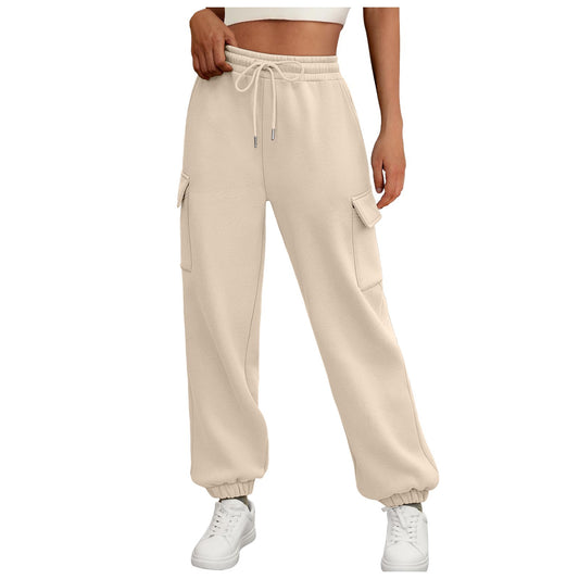 Women’s Fleece Lined Baggy Jogger Sweatpants with Pockets