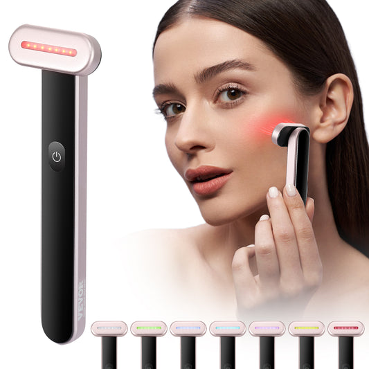 VEVOR 7-Color LED Red Light Therapy Wand for Face & Neck