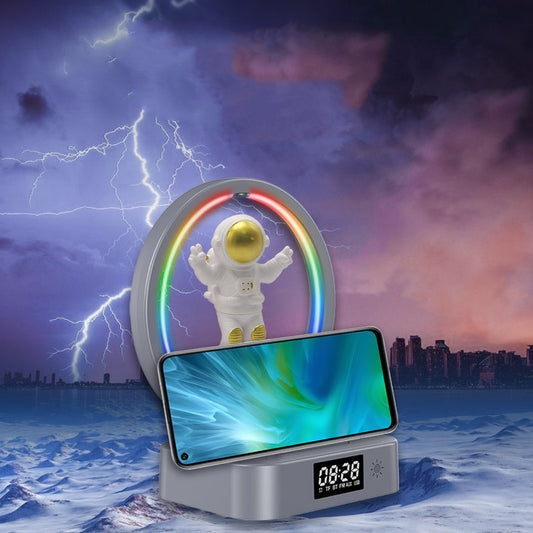 Magnetic Levitation Astronaut Bluetooth Speaker – RGB Wireless Mini Subwoofer