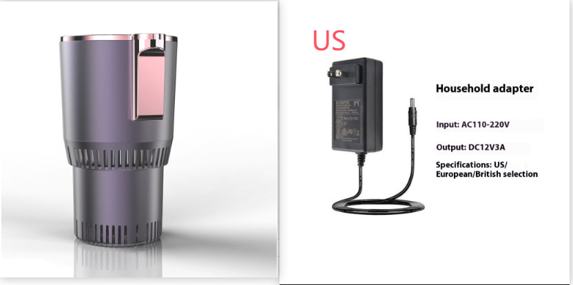 2-in-1 12V Car Heating & Cooling Cup Holder – Digital Temperature Display