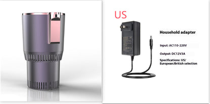 2-in-1 12V Car Heating & Cooling Cup Holder – Digital Temperature Display