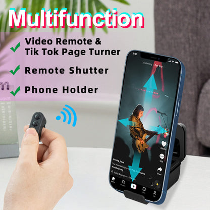 Bluetooth Fingertip Video Controller Ring for TikTok & Reels