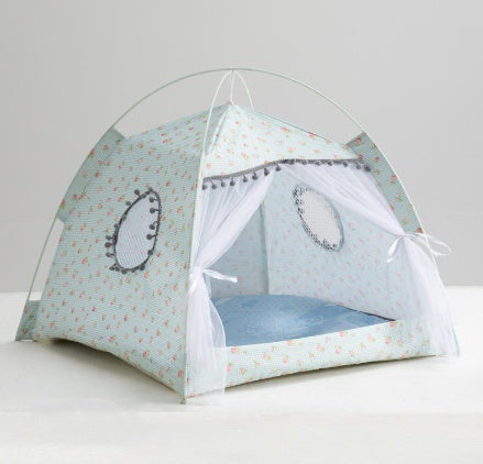 Cozy Cat Tent  Enclosed Pet Bed House for Cats