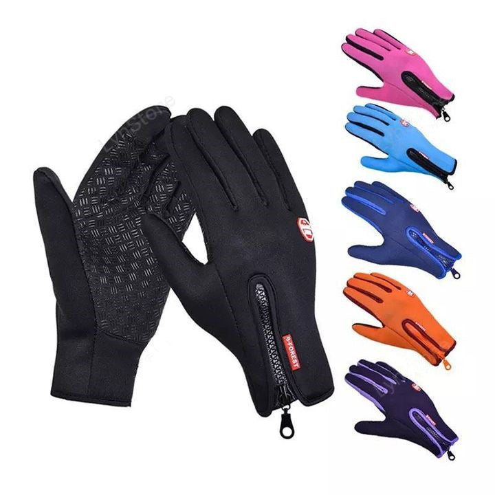 Waterproof Winter Touchscreen Motorcycle Gloves with Fleece