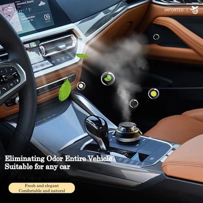 Solar Powered Car Air Freshener – Double Ring Rotating Diffuser
