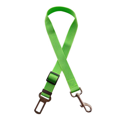 Adjustable Dog & Cat Car Seat Belt – Pet Safety Harness Lead Clip
