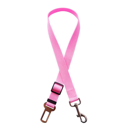 Adjustable Dog & Cat Car Seat Belt – Pet Safety Harness Lead Clip