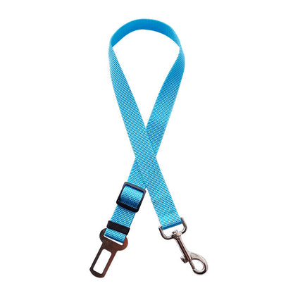 Adjustable Dog & Cat Car Seat Belt – Pet Safety Harness Lead Clip