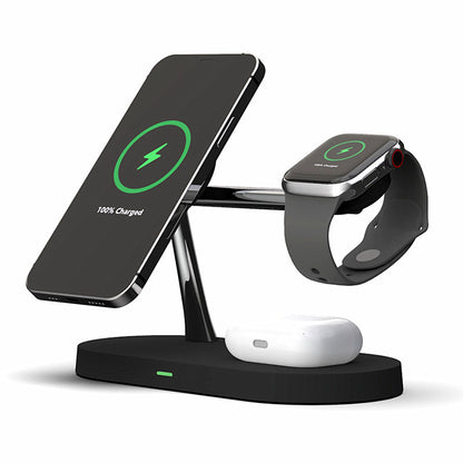 5-in-1 Magnetic Wireless Charger – 15W Phone, Watch & Headset