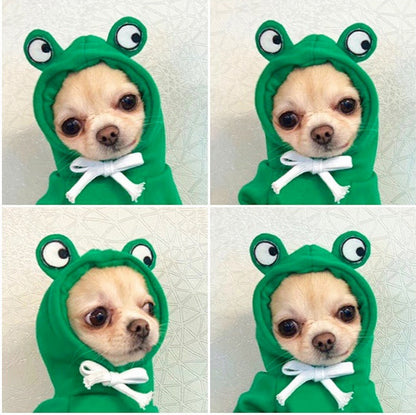 Cute Fruit Hoodie for Small Dogs – Warm Winter Fleece Pet Coat for Puppies & Cats