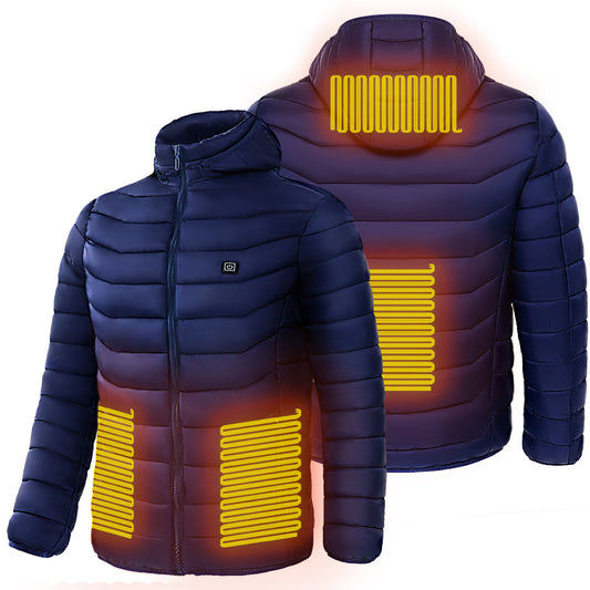 Unisex Heated Puffer Jacket Electric 9-Zone Heating Coat