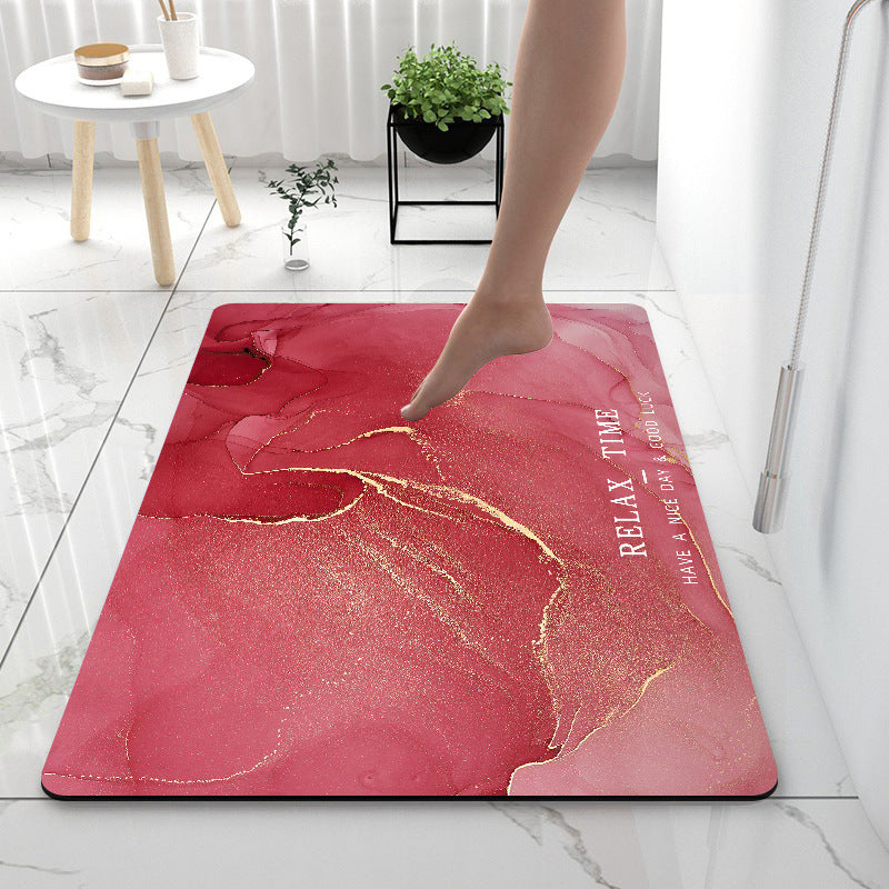 Quick-Dry Anti-Slip Bathroom Mat  Diatom Mud Floor Rug