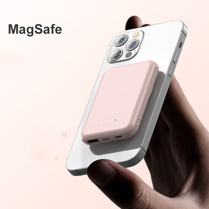 Mini Magnetic Wireless Charger – 5000mAh Portable Power Bank