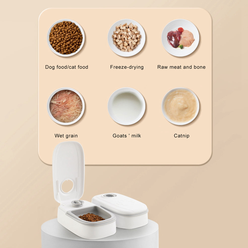 Smart Automatic Pet Food Dispenser for Cats & Dogs with Timer