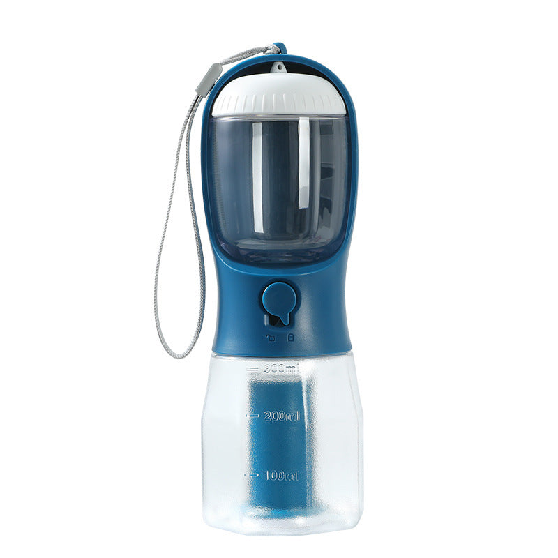 3-in-1 Portable Dog Water & Food Cup with Waste Bag Holder