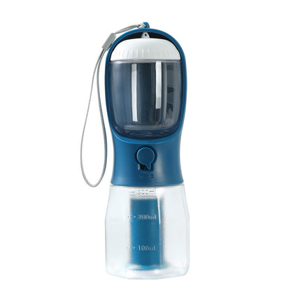 3-in-1 Portable Dog Water & Food Cup with Waste Bag Holder