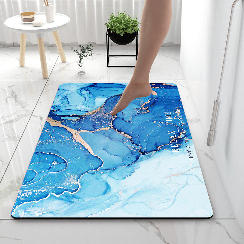Quick-Dry Anti-Slip Bathroom Mat  Diatom Mud Floor Rug