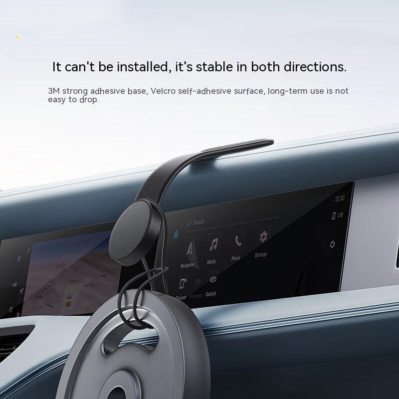 15W Magnetic Wireless Car Phone Holder  Bendable Dash Mount