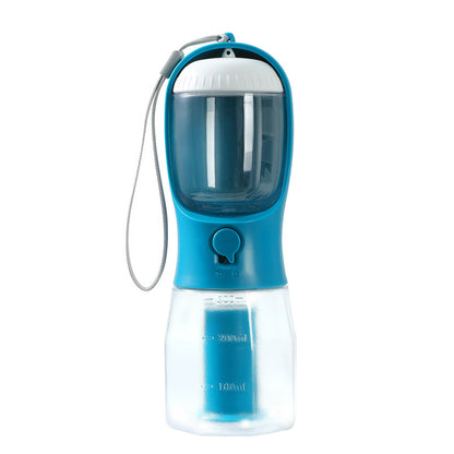 3-in-1 Portable Dog Water & Food Cup with Waste Bag Holder