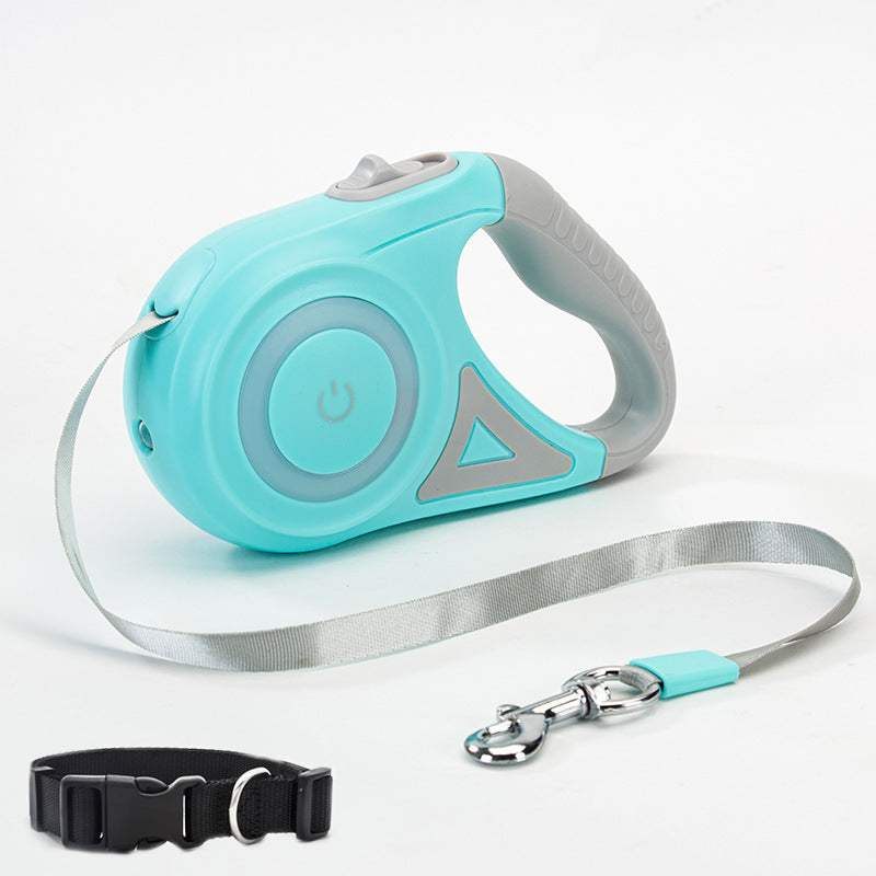 Automatic Retractable Dog Leash with Collar for Small & Medium Dogs