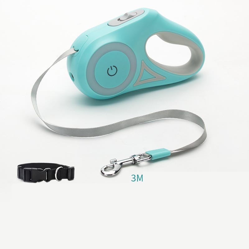 Automatic Retractable Dog Leash with Collar for Small & Medium Dogs