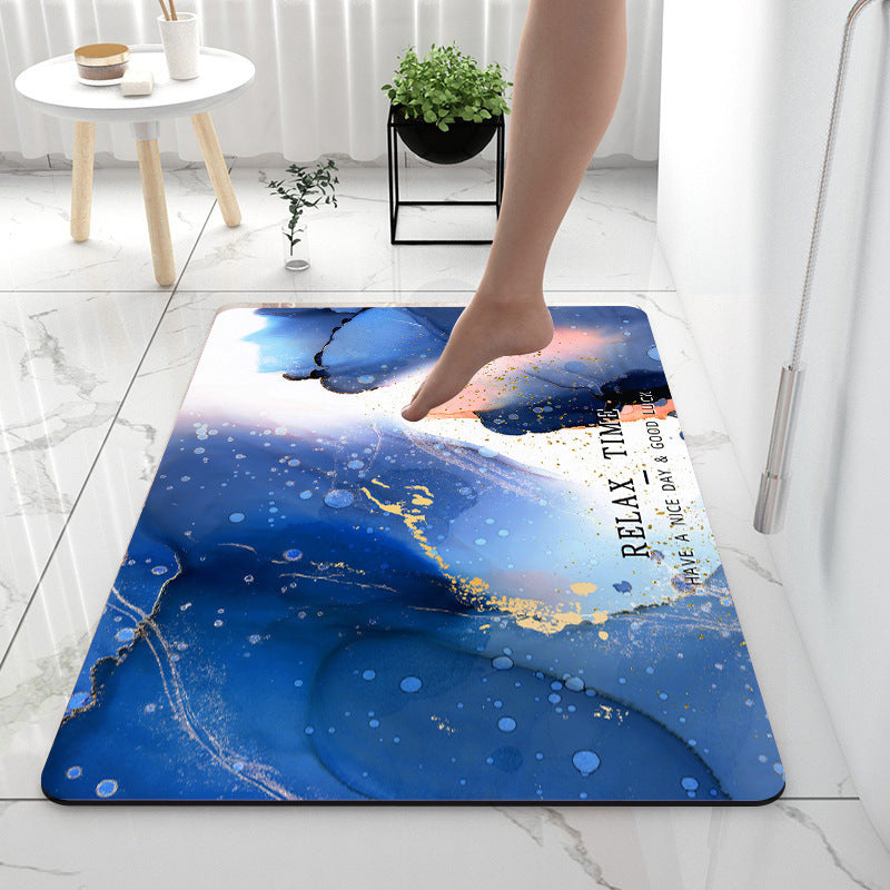Quick-Dry Anti-Slip Bathroom Mat  Diatom Mud Floor Rug