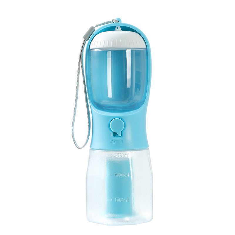 3-in-1 Portable Dog Water & Food Cup with Waste Bag Holder