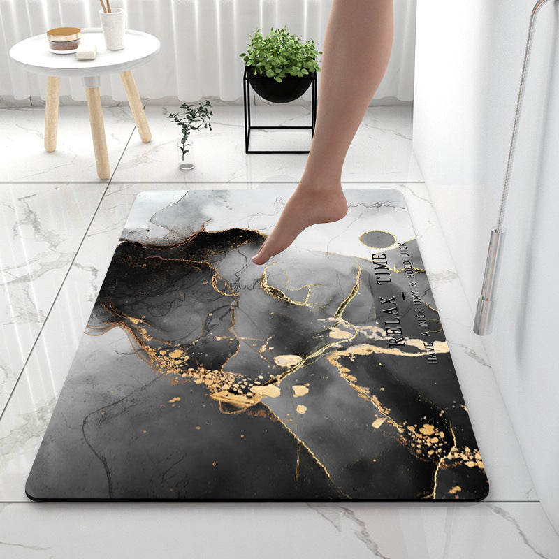 Quick-Dry Anti-Slip Bathroom Mat  Diatom Mud Floor Rug