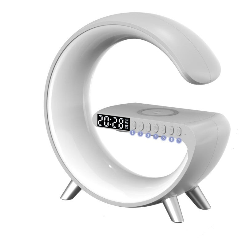 G-Shaped Smart Lamp with Bluetooth Speaker & Wireless Charging