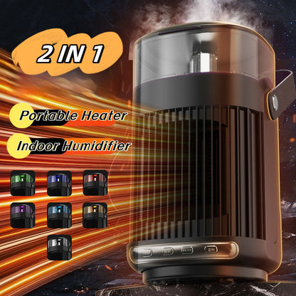 2-in-1 Room Heater with Humidifier Portable Warm Air
