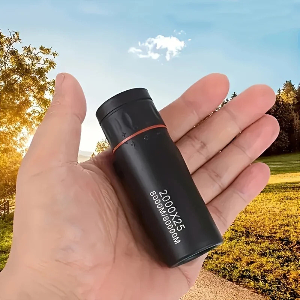 Mini 2000x25 Monocular Telescope with Phone Holder  Travel