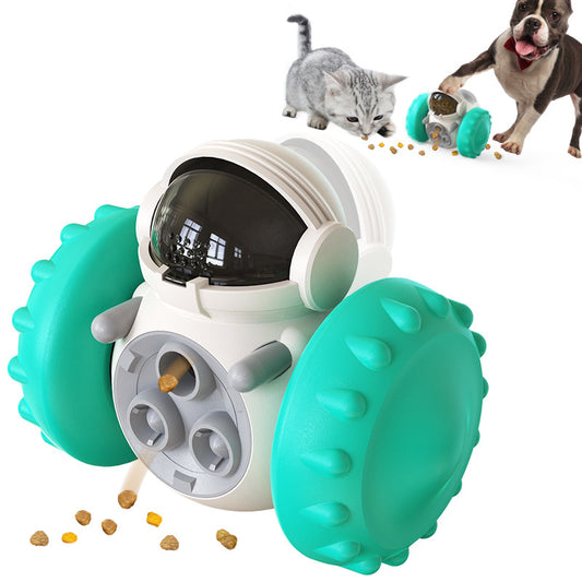 Smart Slow Food Dog Cat Toy Balance Car Interactive