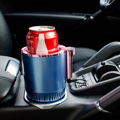 2-in-1 12V Car Heating & Cooling Cup Holder – Digital Temperature Display
