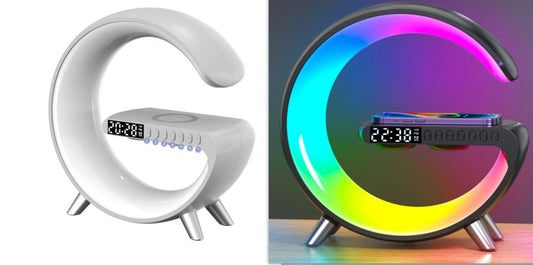G-Shaped Smart Lamp with Bluetooth Speaker & Wireless Charging