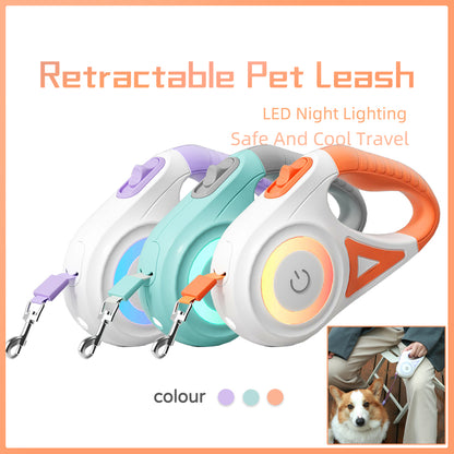 Automatic Retractable Dog Leash with Collar for Small & Medium Dogs