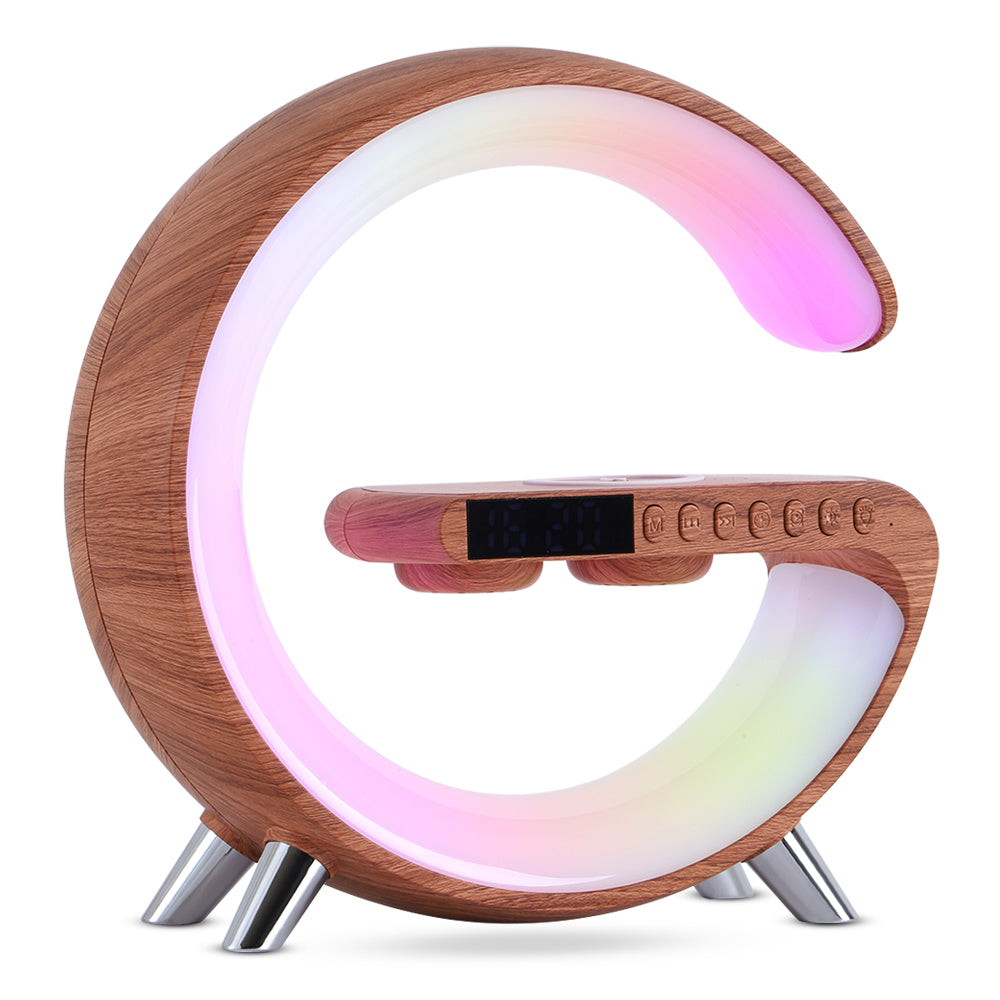 G-Shaped Smart Lamp with Bluetooth Speaker & Wireless Charging