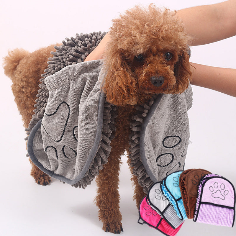 Quick Dry Microfiber Pet Bath Towel for Dogs & Cats Super Absorbent