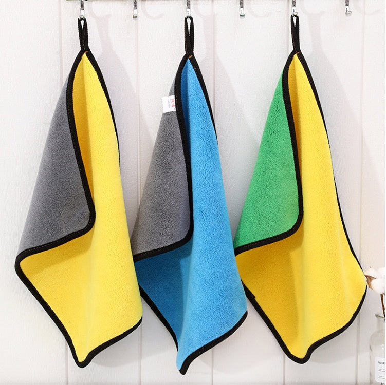 Dual-Color Microfiber Car Wash Towel – Double-Sided