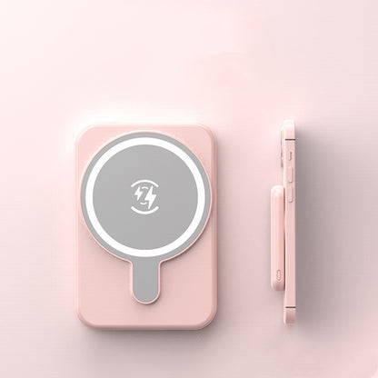 Mini Magnetic Wireless Charger – 5000mAh Portable Power Bank