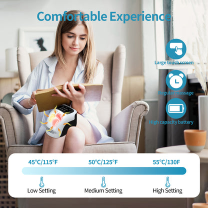 Intelligent Electric Knee Massager with Heating & Vibration