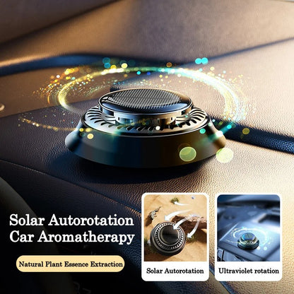 Solar Powered Car Air Freshener – Double Ring Rotating Diffuser