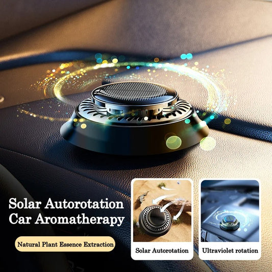 Solar Powered Car Air Freshener – Double Ring Rotating Diffuser
