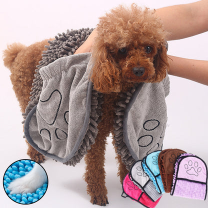 Quick Dry Microfiber Pet Bath Towel for Dogs & Cats Super Absorbent