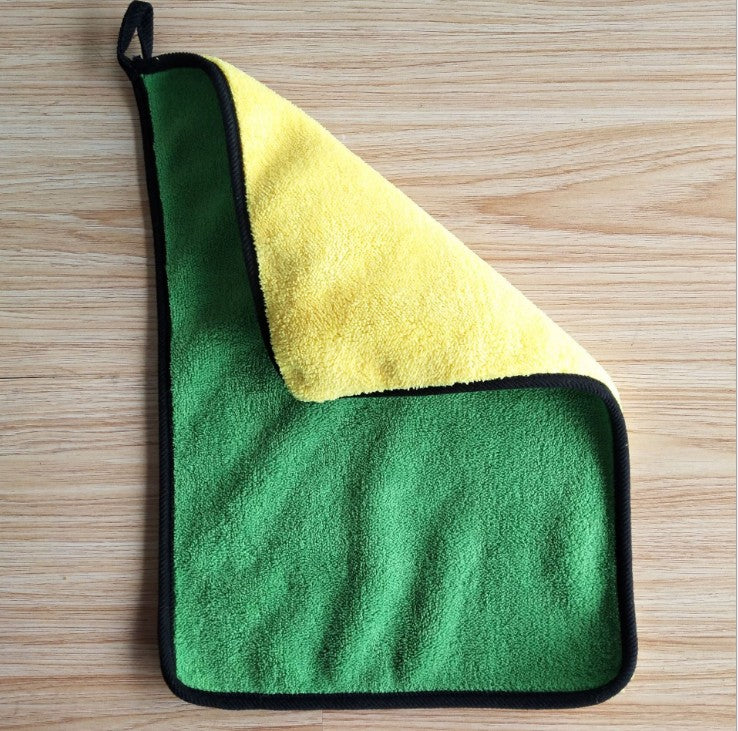 Dual-Color Microfiber Car Wash Towel – Double-Sided