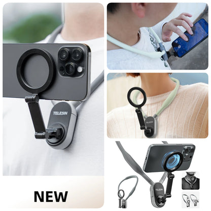 Magnetic Neck Mount Phone Holder with Quick Release | Hands-Free POV Stand