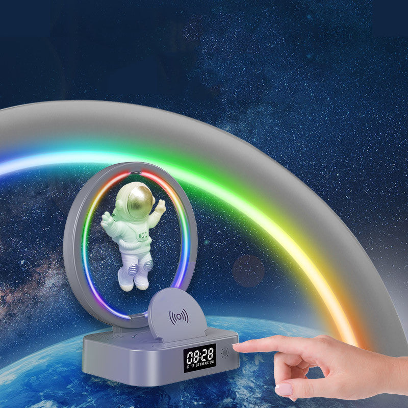 Magnetic Levitation Astronaut Bluetooth Speaker – RGB Wireless Mini Subwoofer