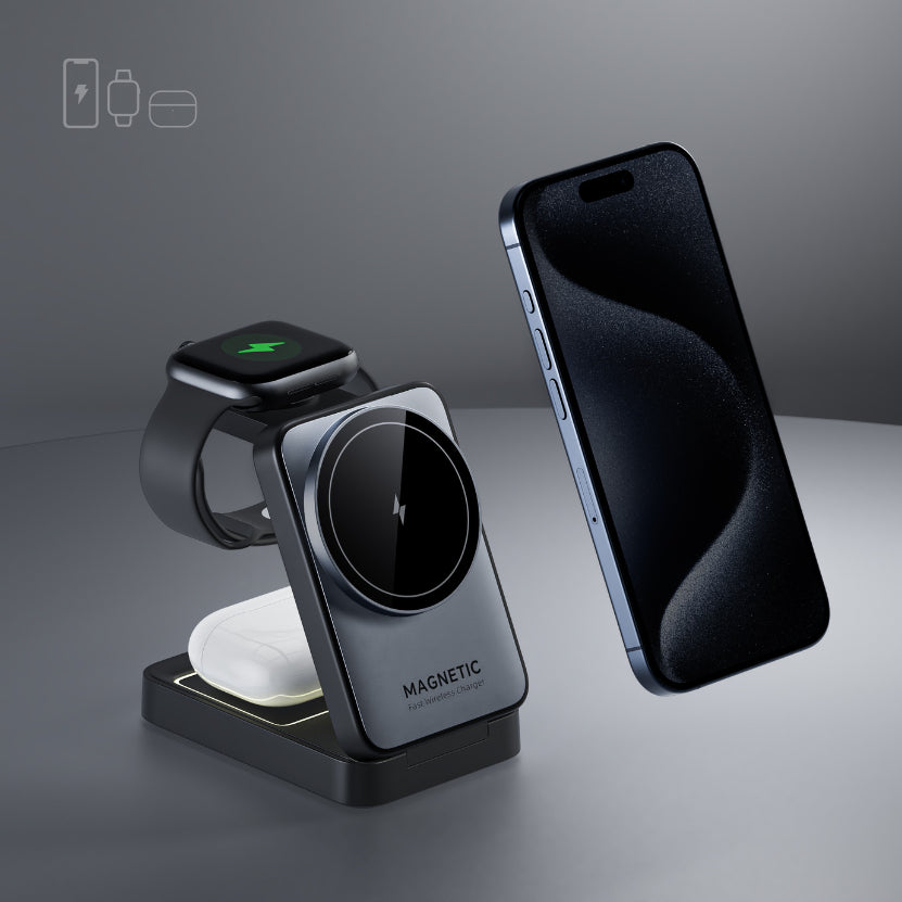 Executive 3-in-1 Magnetic Charging Dock 15W