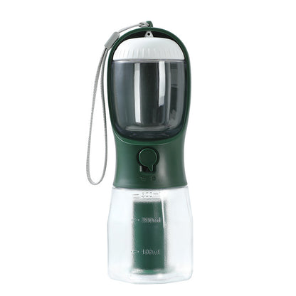 3-in-1 Portable Dog Water & Food Cup with Waste Bag Holder