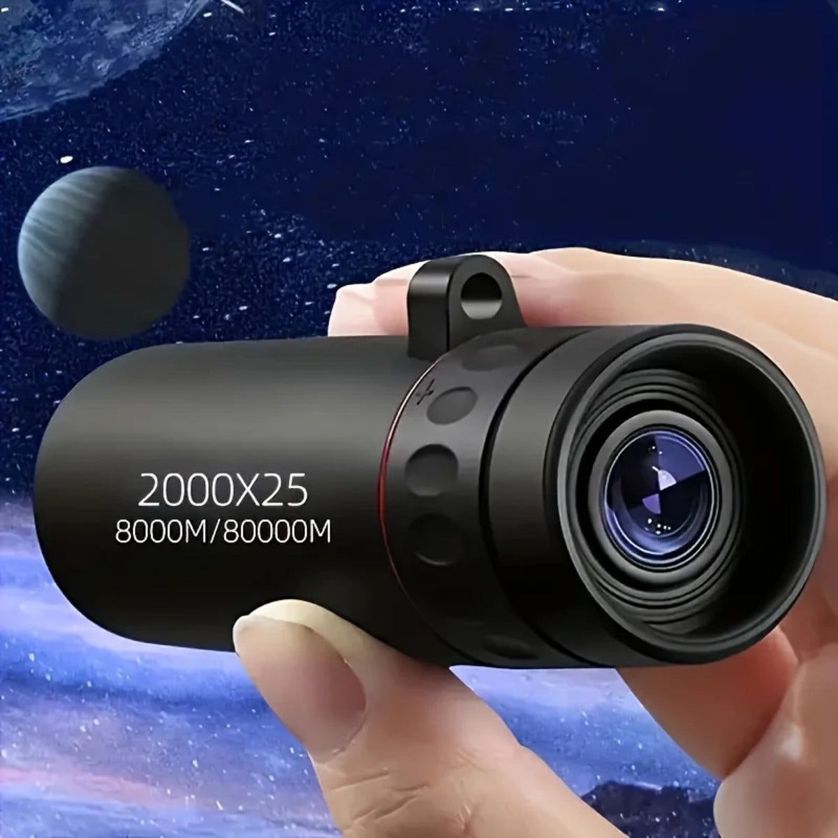 Mini 2000x25 Monocular Telescope with Phone Holder  Travel