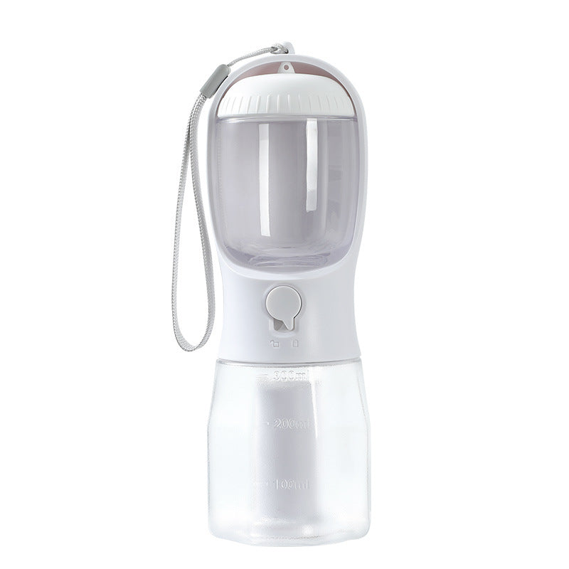 3-in-1 Portable Dog Water & Food Cup with Waste Bag Holder